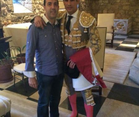 José Vilariño con José María Manzanares en Burgos